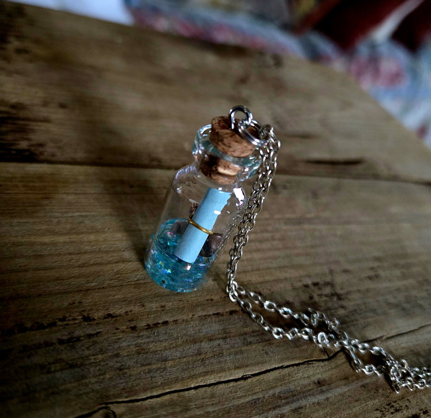 Pirate Map Jar Necklace