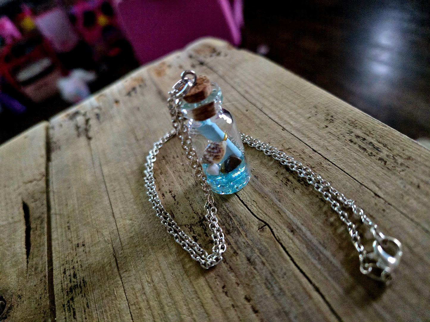 Pirate Map Jar Necklace