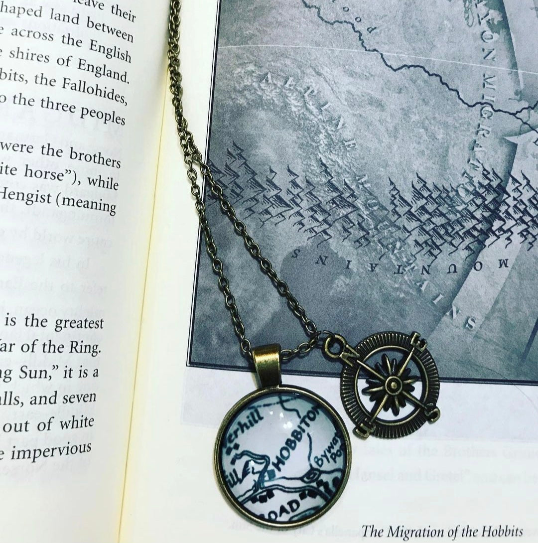 Middle-Earth Map Necklace