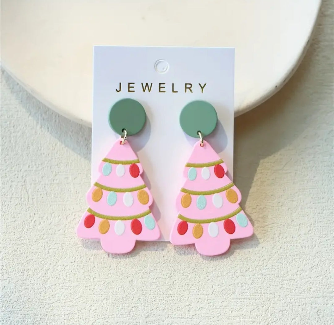 Christmas Clay Earrings