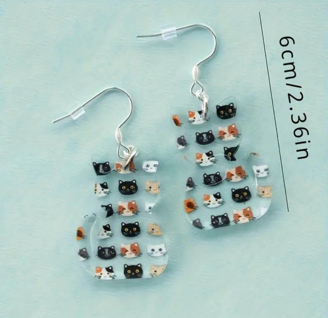 Cat Faces Earrings