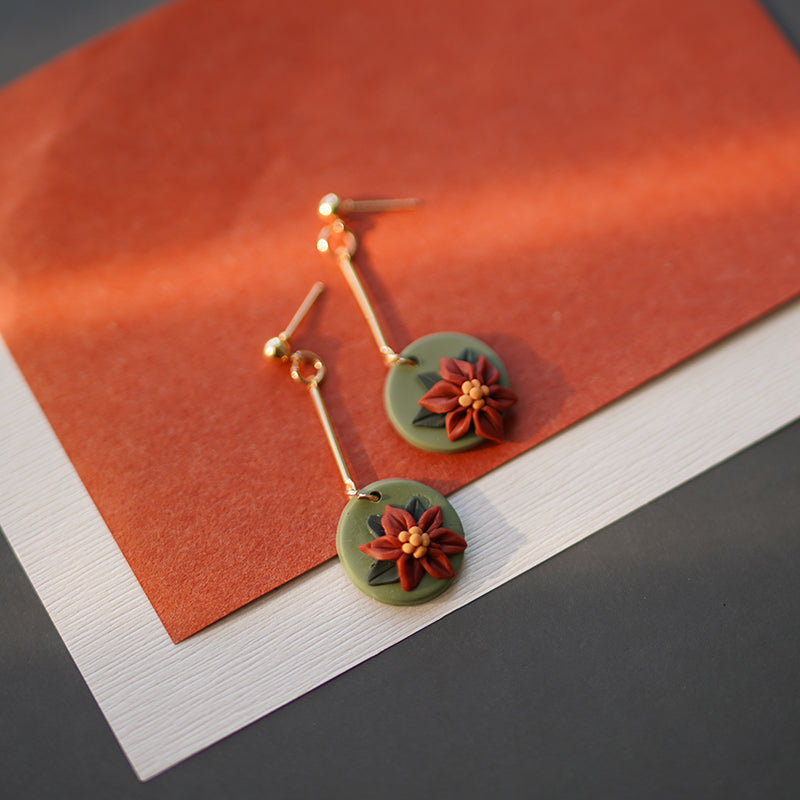 Christmas Clay Earrings