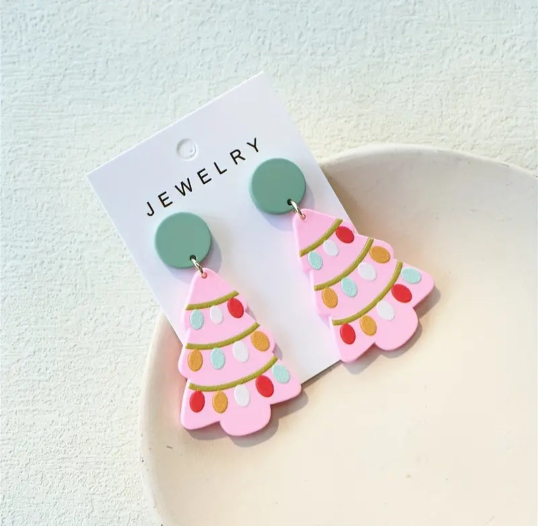 Christmas Clay Earrings