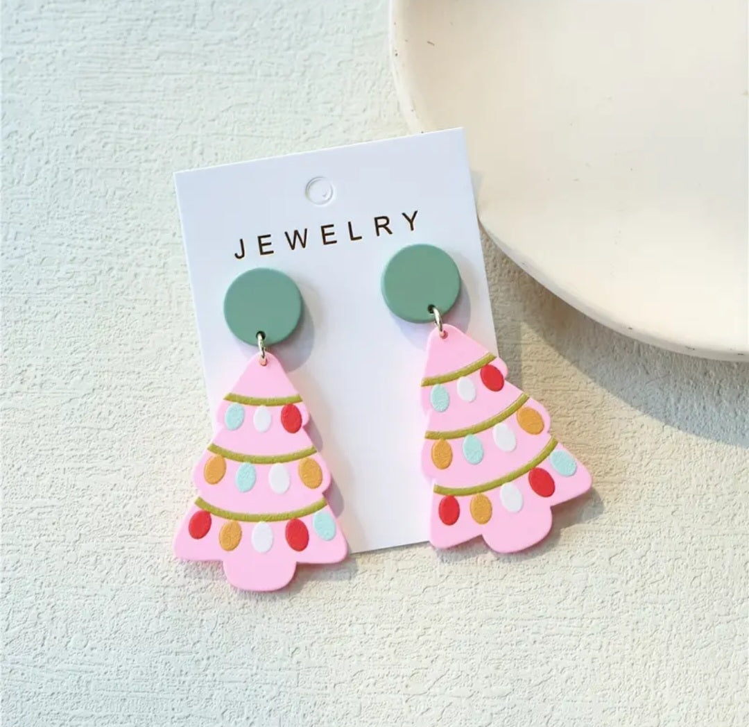 Christmas Clay Earrings