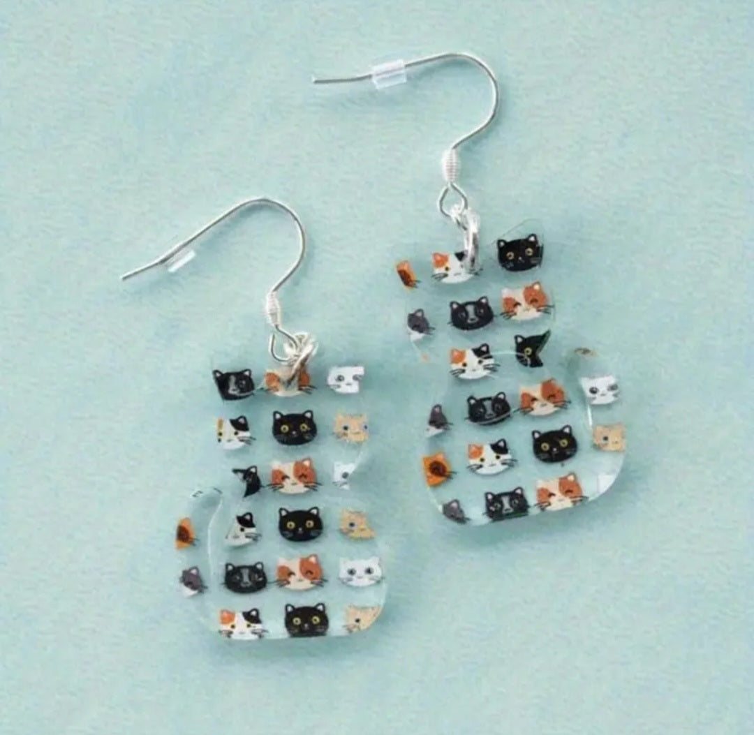 Cat Faces Earrings