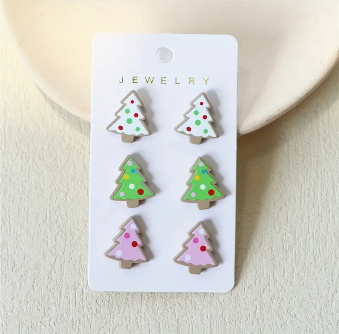 Christmas Clay Earrings