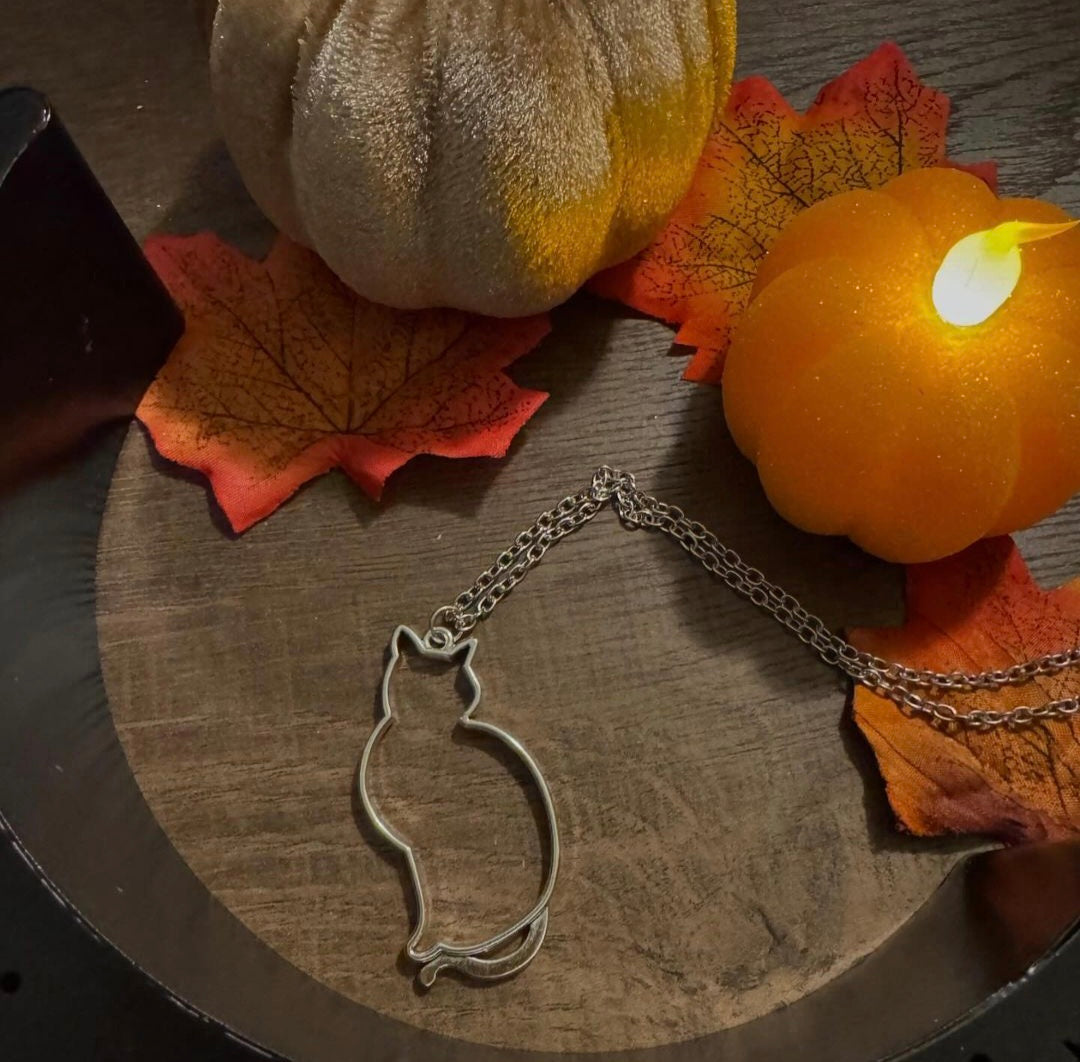 Cat Silhouette Necklace