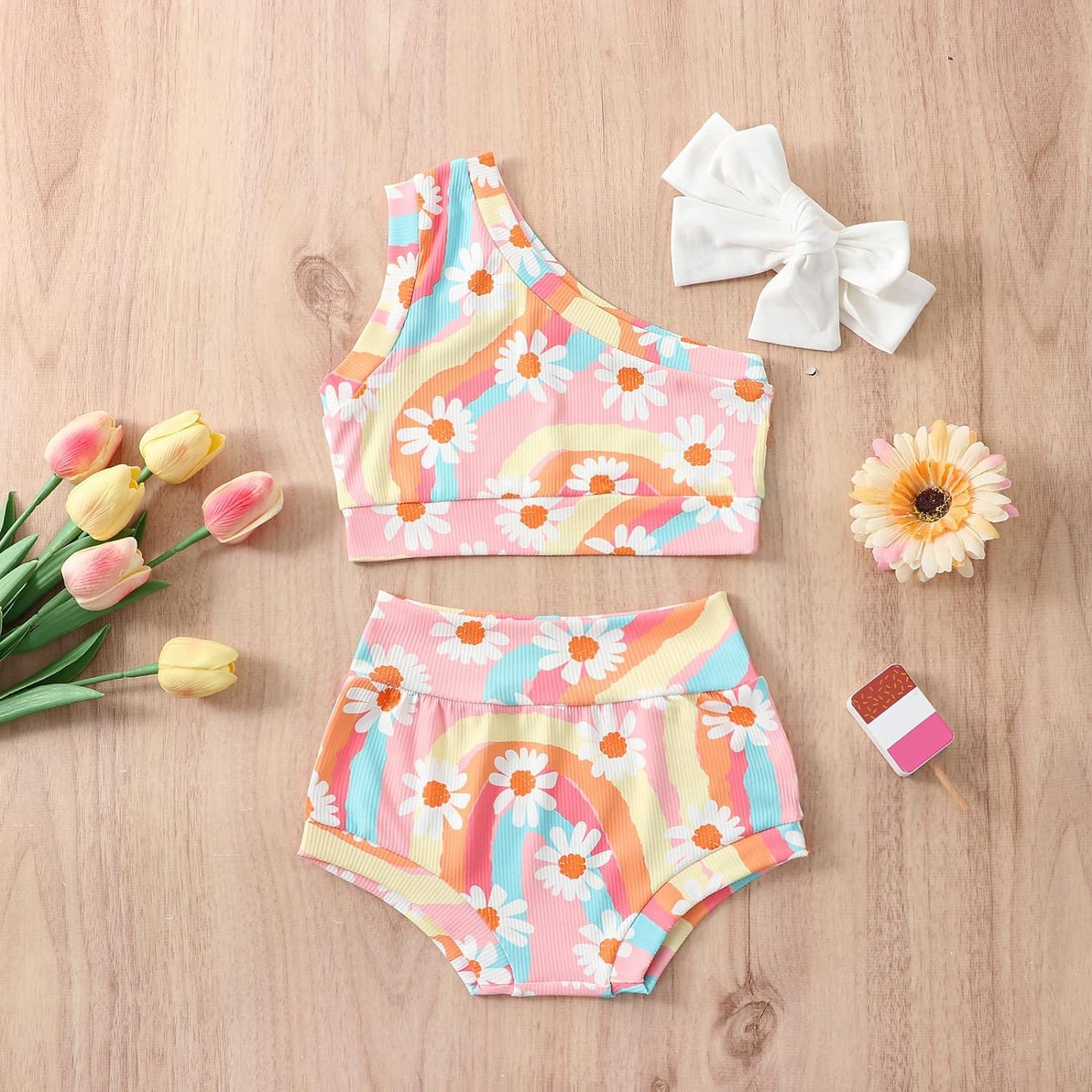 Flower Child Crop Top Set