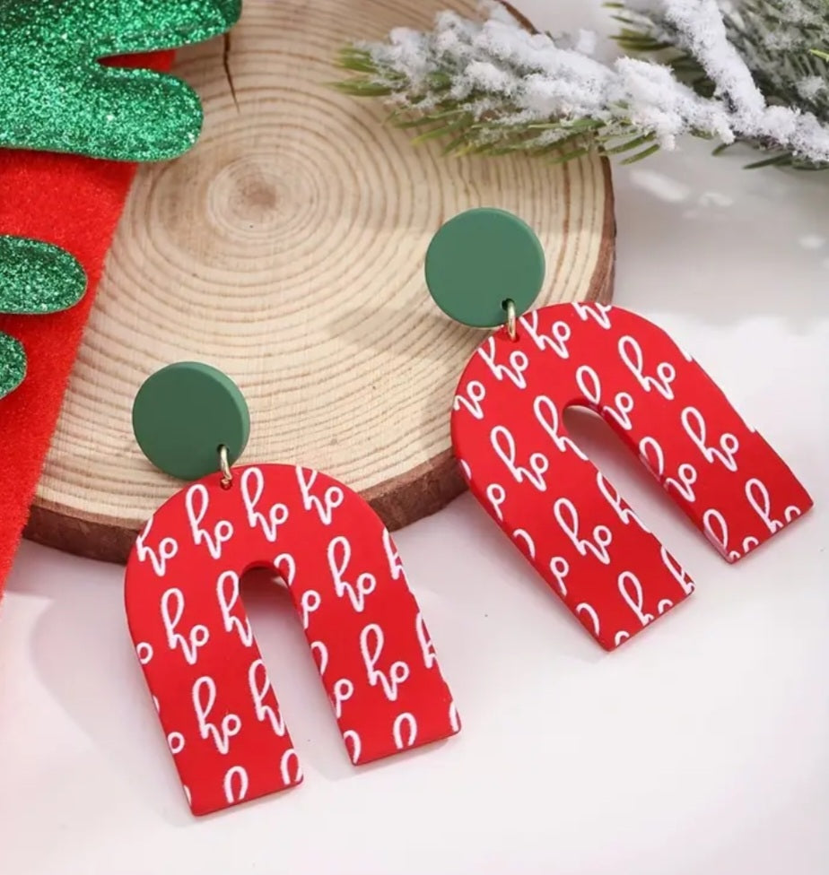 Christmas Clay Earrings