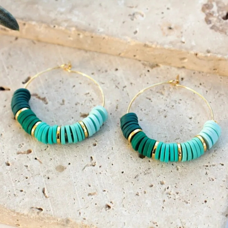 Clay Hoop Earrings