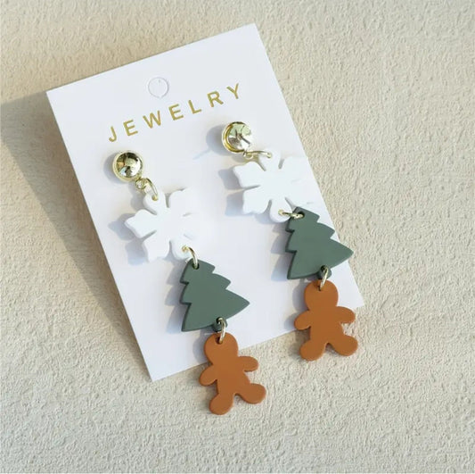 Christmas Clay Earrings