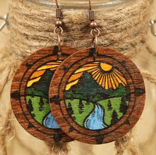 Nature Wood Earrings