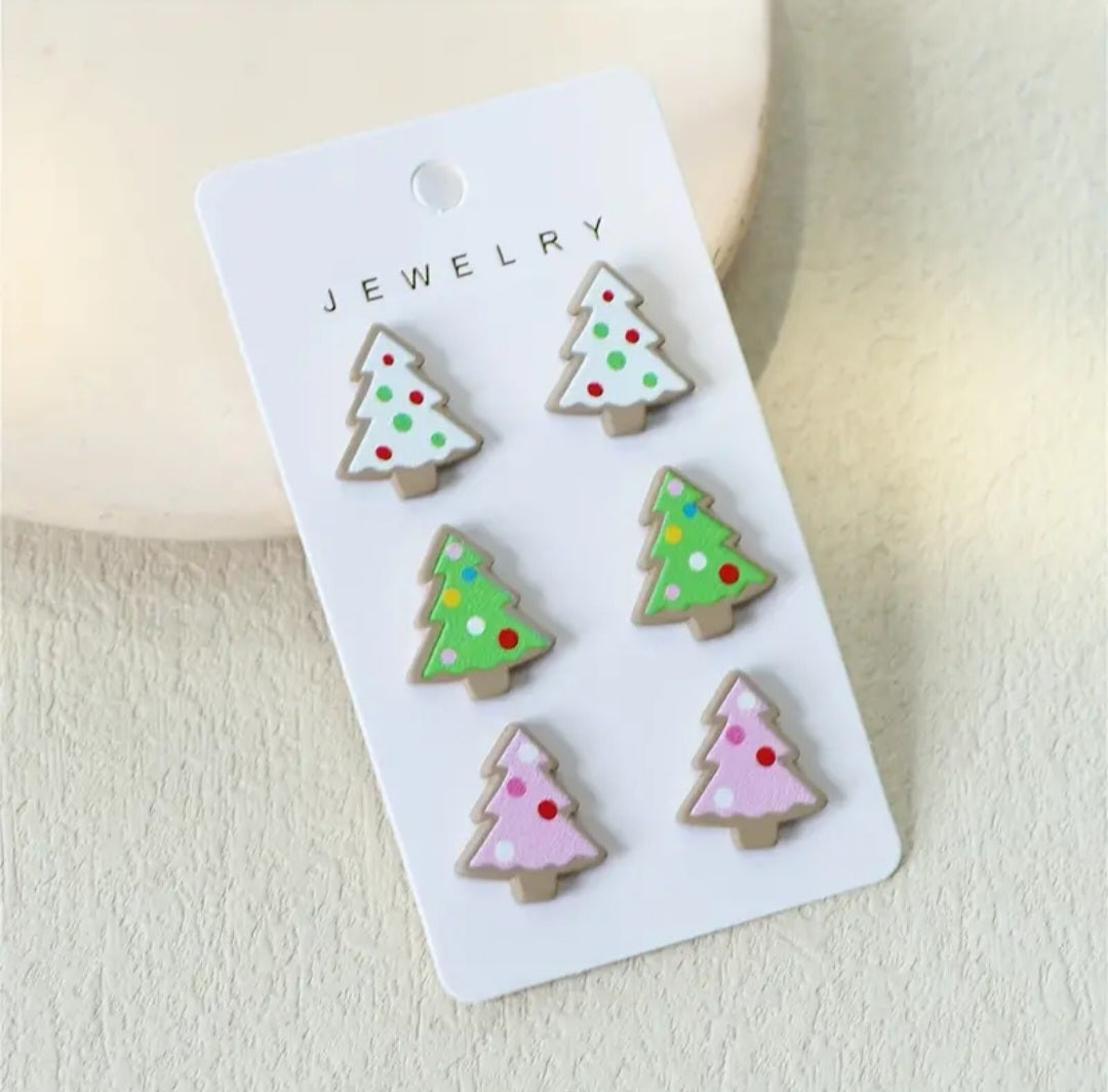 Christmas Clay Earrings