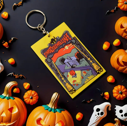 Halloween Town Keychain