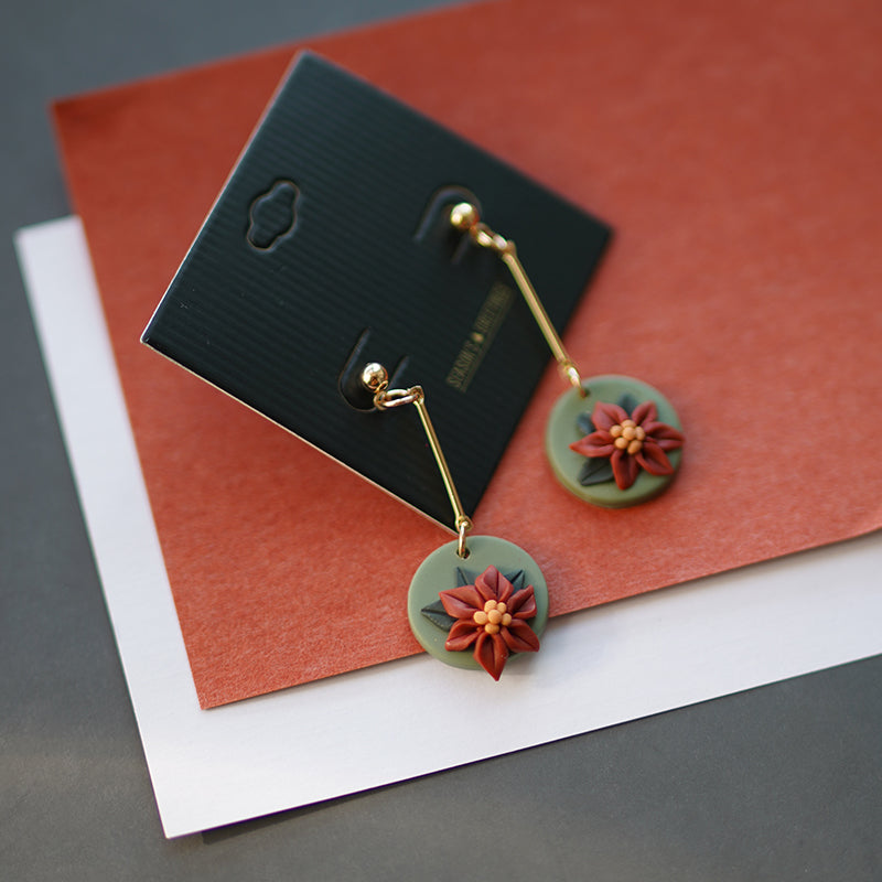 Christmas Clay Earrings