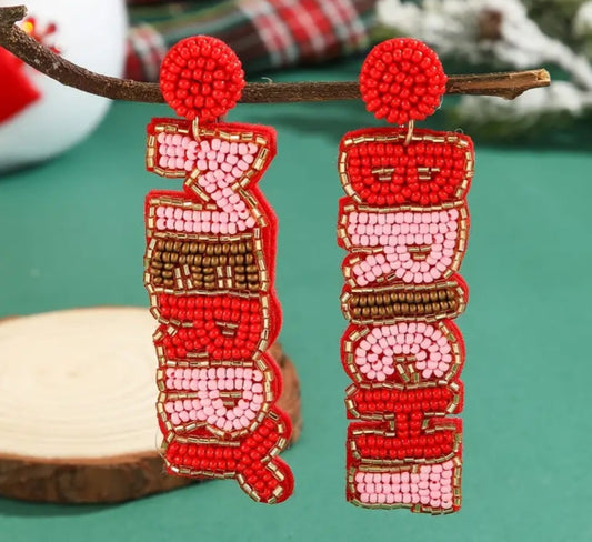 Merry & Bright Beaded Earrings