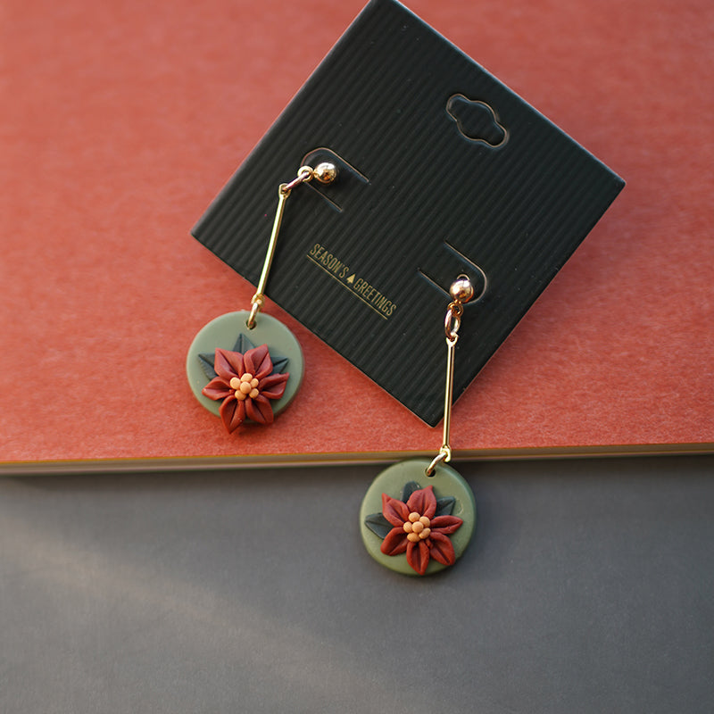 Christmas Clay Earrings