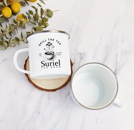 Spill the Tea Enamel Mug
