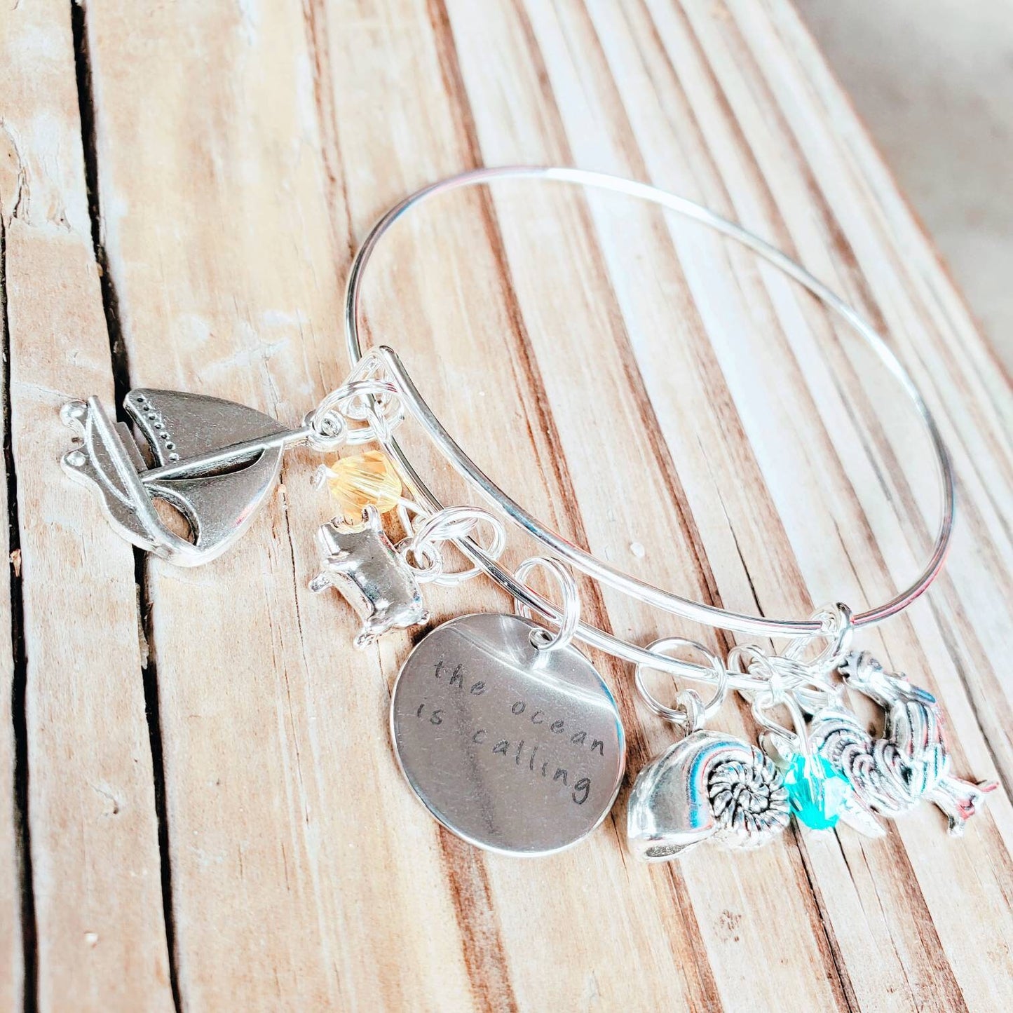 Ocean is Calling Adjustable Bangle