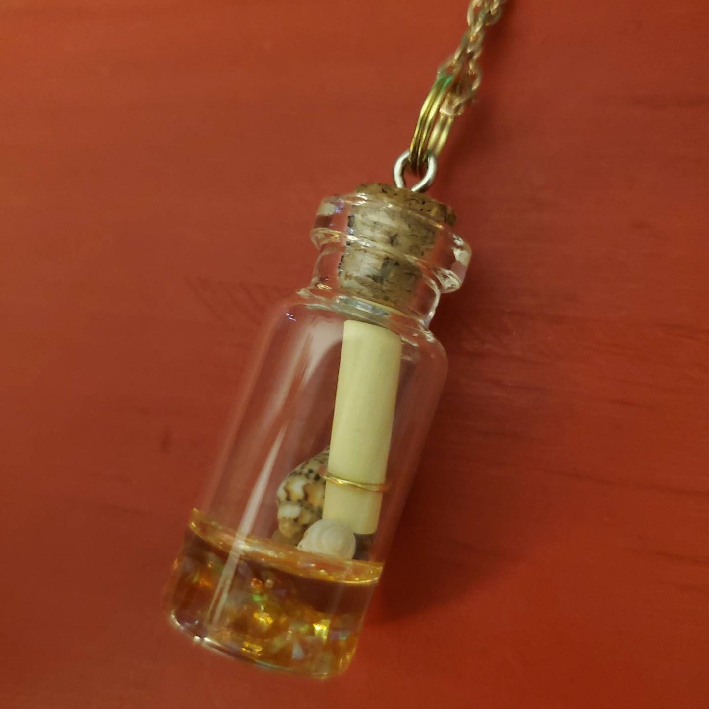 Pirate Map Jar Necklace