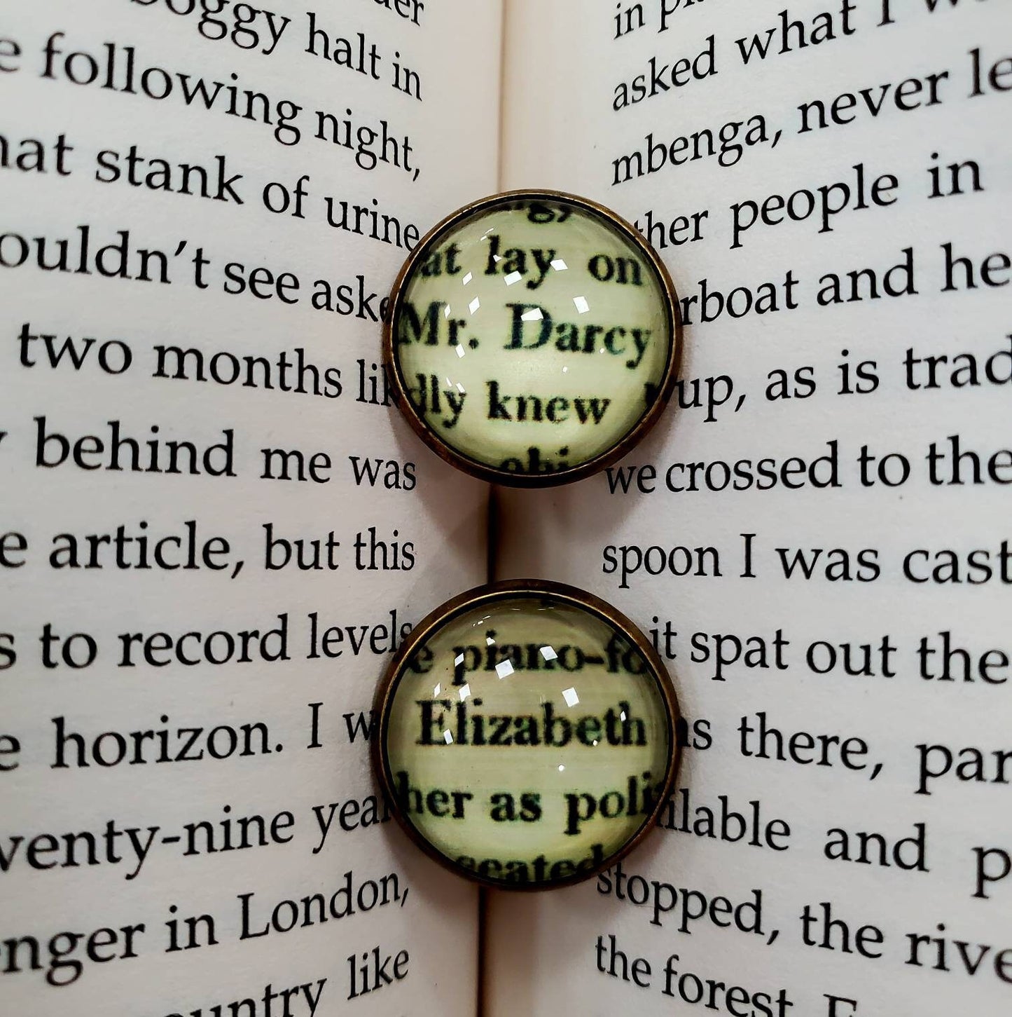 Mr. Darcy & Elizabeth Earrings