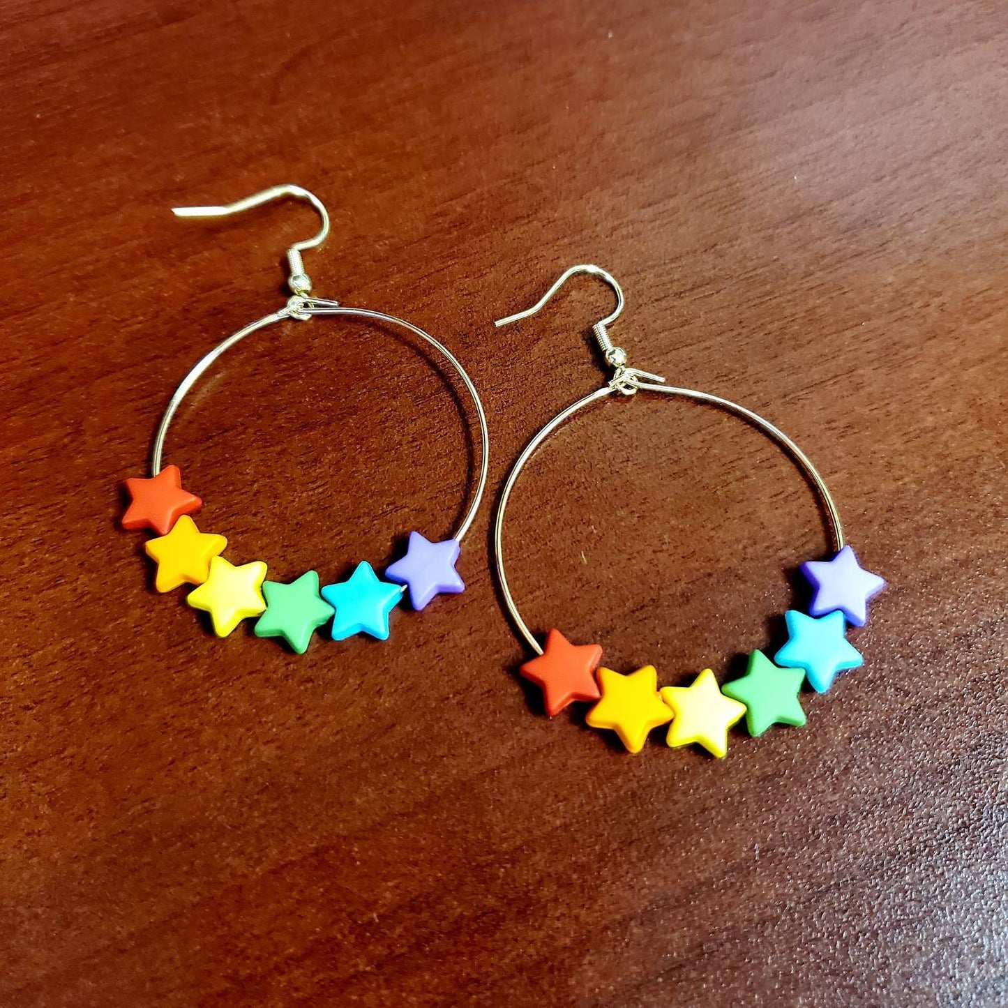 Rainbow Star Earrings